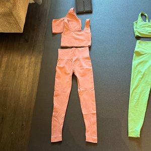 Sold Out Set x Ouai collab. One legging and two bras